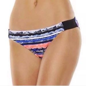 NIKE Sport Striped Sporty Tie Dye Bikini Bottom